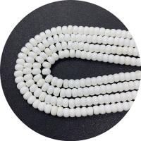 Natürliche weiße Muschelperlen, Rondell, DIY, weiß, 5x8mm, Länge:14.96 ZollInch, verkauft von Strang