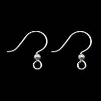 Sterling Silver Hook Earwire, 925 Sterling Silver, plated, original color Approx 2mm 