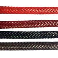 Cordón de cuero del zurriago , más colores para la opción, 12x6mm, Vendido por Yarda