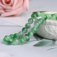 Green Calcedony Beads, Round, DIY green Approx 14.17 Inch 