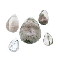 Natural Quartz Pendants, Gemstone, Teardrop, no hole, mixed colors 