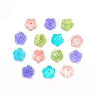 Dyed Shell Beads, Flower, Carved, DIY 8-12mm 