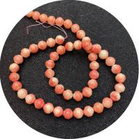 Mélange de perles de corail naturels, Rond, gravé, DIY, plus de couleurs à choisir, 7mm .96 pouce, Vendu par brin