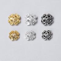 Sterling Silver Bead Caps, 925 Sterling Silver, Flower & hollow 