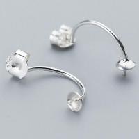 Sterling Silver Ear Nut Component, 925 Sterling Silver, silver color, 0.8mm 
