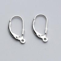 Sterling Silver Lever Back Earring Component, 925 Sterling Silver, silver color 