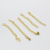 Brass Extender Chain, plated, fashion jewelry & DIY 