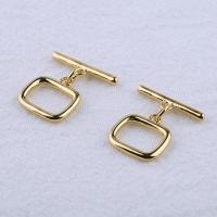 Brass Toggle Clasp, 18K gold plated, fashion jewelry & DIY, golden, 13.5mm*11mm,18*2mm 