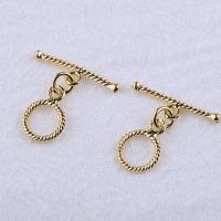 Brass Toggle Clasp, 18K gold plated, fashion jewelry & DIY, golden, 9.5mm,19.5mm 
