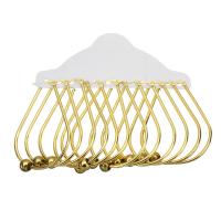 Edelstahl Hoop Ohrringe, goldfarben plattiert, 6 Stück & Modeschmuck & für Frau, goldfarben, 36x58x2mm, 6PaarePärchen/setzen, verkauft von setzen