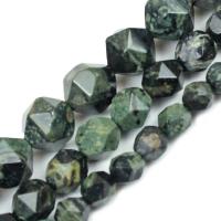 Green Eye Stone Beads, Round, polished, Star Cut Faceted & DIY, green cm 