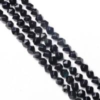 Black Obsidian Beads, DIY & faceted, mixed colors cm 