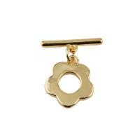 Brass Toggle Clasp, 18K gold plated, fashion jewelry & DIY, golden, 12.5mm,16.5*2mm 