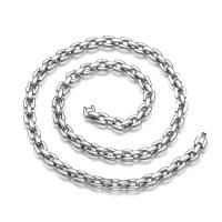 нержавеющая сталь Свитер ожерелье, полированный, Мужский, оригинальный цвет, длина:Приблизительно 21.26 дюймовый, продается PC