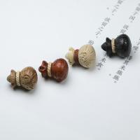 Carved Wood Pendants, Sandalwood, Money Bag, fashion jewelry 17mm 