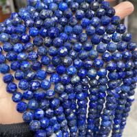 Perles de pierre lasurite naturelles, lapis lazuli naturel, Rond, poli, DIY & normes différentes pour le choix & facettes, bleu Environ 15 pouce, Vendu par brin