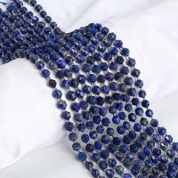 Perles de pierre lasurite naturelles, lapis lazuli naturel, avec Seedbead, lanterne, poli, DIY & normes différentes pour le choix & facettes, bleu Environ 15 pouce, Vendu par brin