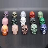 Gemstone Decoration, Skull, plated 30x50- 