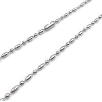 Мода нержавеющей стали ожерелье цепь, нержавеющая сталь, электролизация, серебряный, продается PC
