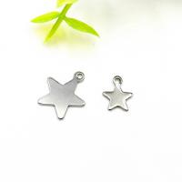 Stainless Steel Star Pendant, silver color 