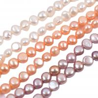 Button Cultured Freshwater Pearl Beads, Keshi, DIY 8-9mm Approx 15 Inch 