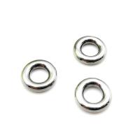 Soldered Stainless Steel Jump Ring, silver color 