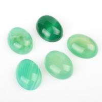 Agate Cabochon, Lace Agate, Oval, green 