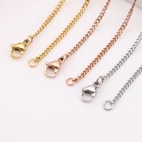 Fashion Stainless Steel Necklace Chain, plated, DIY 
