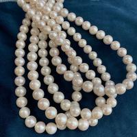 Round Cultured Freshwater Pearl Beads, DIY, white, 9-11mm Approx 15.75 Inch 