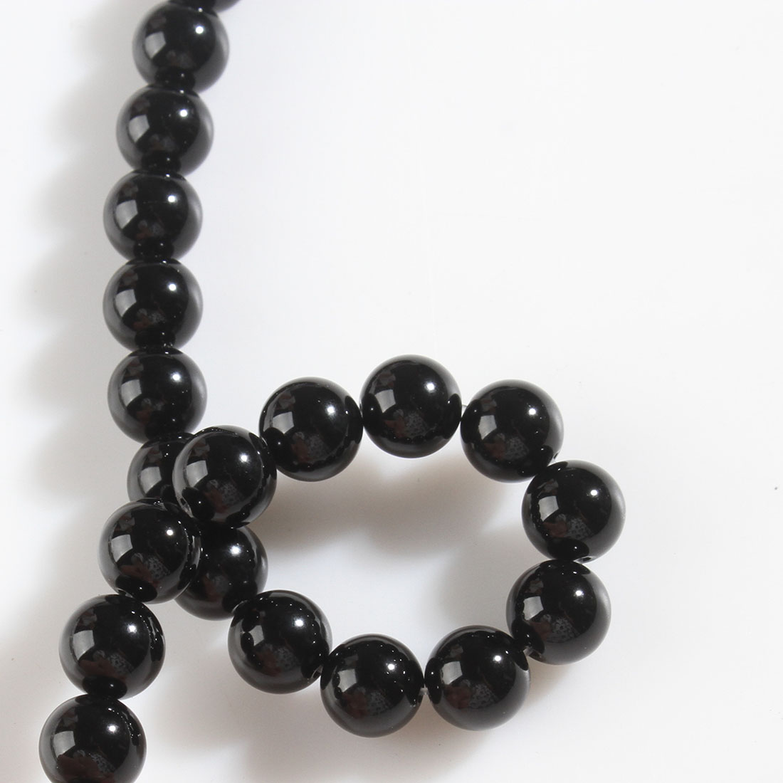 Perles Agates Noires naturelles, agate noire, Rond, normes différentes pour le choix, Niveau AAAAAA, Trou:Environ 1mm, Longueur:Environ 15 pouce, Vendu par brin