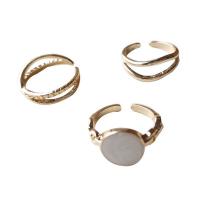 Zinc Alloy Ring Set, plated, three pieces & for woman & enamel 17mm, 18mm, US Ring .5-8 