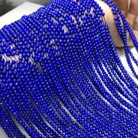 Perles de pierre lasurite naturelles, Lapis lazuli, Rond, DIY & normes différentes pour le choix & styles différents pour le choix & facettes, bleu Environ 15 pouce, Vendu par brin