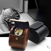 Boîte de montre en cuir, cuir PU, Portable, plus de couleurs à choisir Vendu par PC