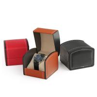 Caja de reloj de cuero, Cuero de PU, Portátil & Polvo, más colores para la opción, 90x100x80mm, Vendido por UD