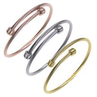Stainless Steel Cuff Bangle, 304 Stainless Steel, for woman 