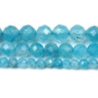 Синий халцедон, голубой халцедон, DIY & разный размер для выбора & граненый, голубой, 2-4mm, длина:14.96 дюймовый, продается Strand