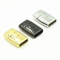 Rectangle Stainless Steel Magnetic Clasp, plated 