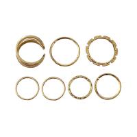 Zinc Alloy Ring Set, plated, 7 pieces & for woman 