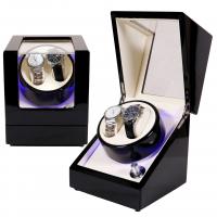 MDF Caja para reloj, con Pana & Acrílico, barnizado, Sostenible, más colores para la opción, 180x180x200mm, Vendido por UD