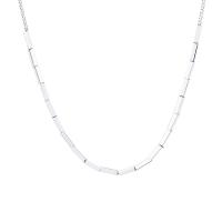 Sterling Silver Jewelry Necklace, 925 Sterling Silver, with 1.96 inch extender chain, polished, for woman, silver color Approx 16.53 Inch 