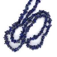 Gemstone Chips, Lapis Lazuli, irregular, polished, blue Approx 33.46 Inch 