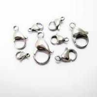 Stainless Steel Lobster Claw Clasp, 304 Stainless Steel, Galvanic plating, DIY silver color 