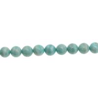Gefärbter Marmor Perlen, rund, Imitation Argentina Rhodochrosit & DIY, blau, 12x12x12mm, Länge:38 cm, verkauft von Strang