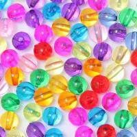 Perles acryliques transparentes, Acrylique, Rond, normes différentes pour le choix, plus de couleurs à choisir, Environ Vendu par sac