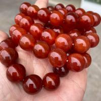 Red Agate Bracelets, Round, polished, Unisex Approx 7.28 Inch 