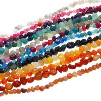 Gemischte Achat Perlen, Unregelmäßige, DIY, keine, 9x9x7mm, Länge:38 cm, verkauft von Strang