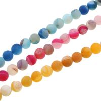 Gemischte Achat Perlen, rund, DIY & satiniert, keine, Länge:38 cm, verkauft von Strang