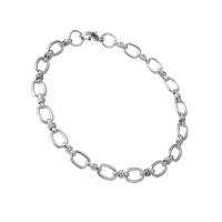 Stainless Steel Chain Bracelets, Unisex, original color Approx 8.6 Inch 