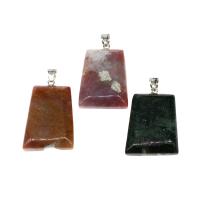Pendentifs pierres gemmes mixtes , pierre gemme, avec laiton, envoyé au hasard, plus de couleurs à choisir Vendu par PC