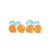 Fruit Polymer Clay Beads, Pineapple, DIY, mixed colors 